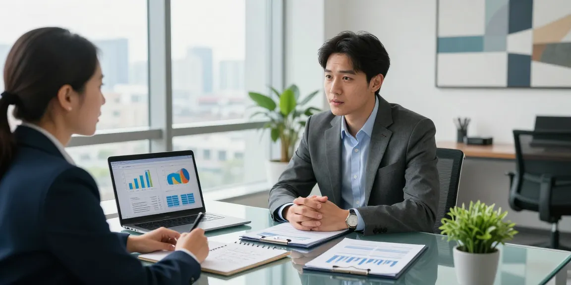 Strategic meeting on how to sell a small business with entrepreneur and consultant.